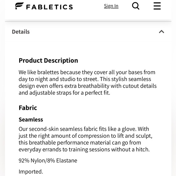 Fabletics Sync Seamless Midi Bra - Picture 4 of 6